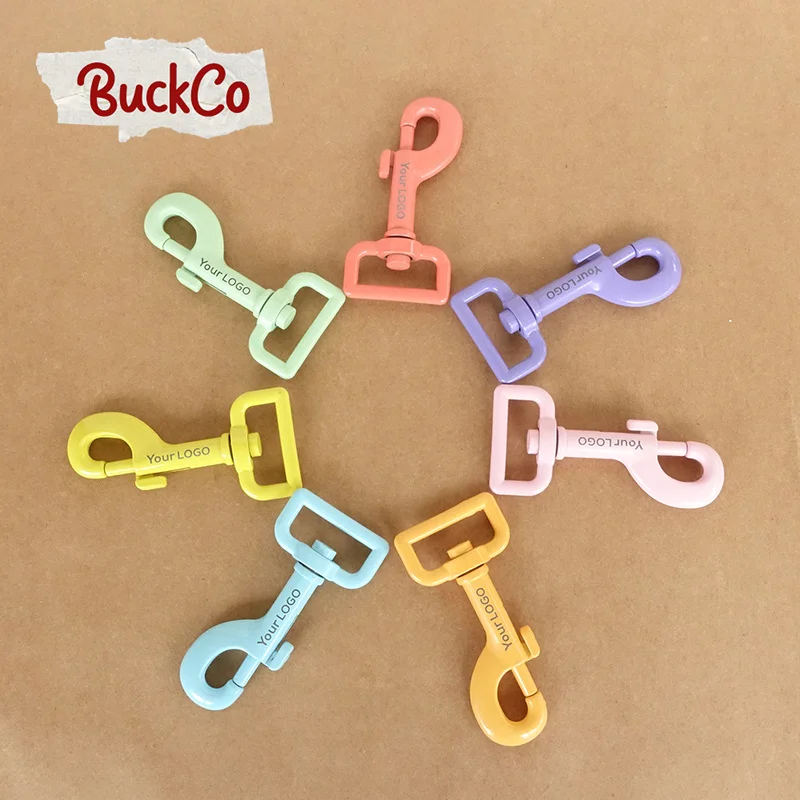 

10pcs/lot Engraved clasp spray paint for 25mm webbing DIY dog collar buckles durable strong zinc alloy swivel clasp 7colours