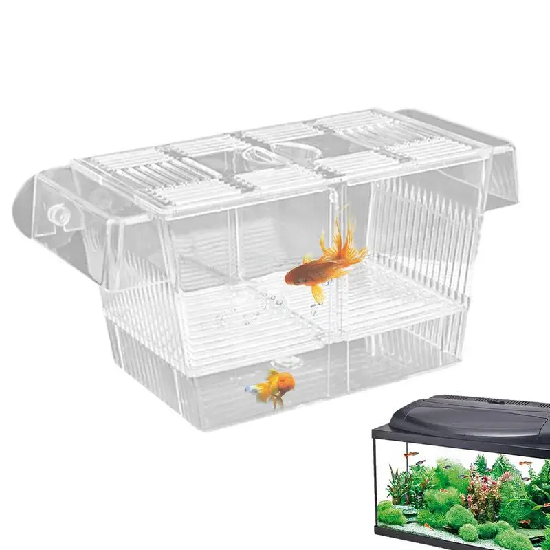 Fish breeding box breeder box for fish tank acrylic hatchery incubator divider nursery
