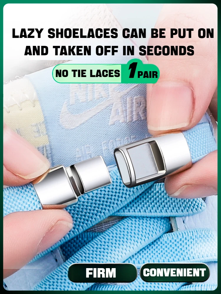 

1Pair Lock Shoelaces without ties Elastic Laces Sneakers Boots No Tie Shoe laces Kids Adult 8MM Wide Flat Rubber Bands Shoelace