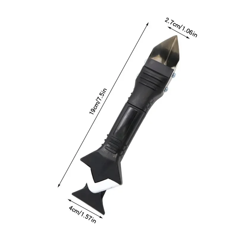 Breeuwen Gereedschap Glas Lijm Hoek Schraper Gereedschap Caulk Cement Schraper Siliconen Kit Remover Schep Vloerreiniging Keukenraam