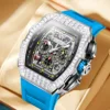 ONOLA Men Mechanical Watch Casual Silicone 30M Waterproof Automatic Watch for Men Military Man Sports Watch