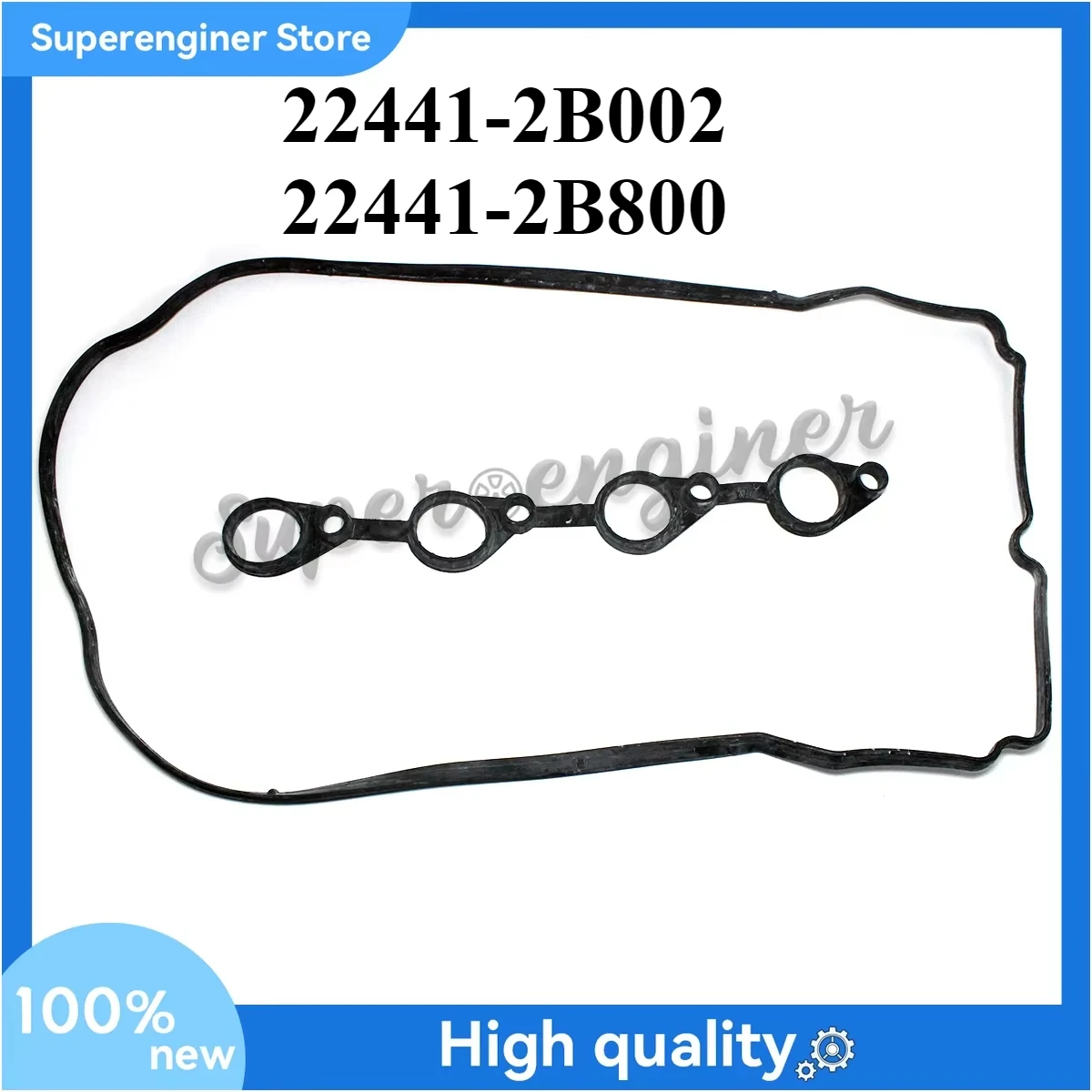 22441-2B800 22441-2B002 Valve Cover Gasket Set for-Hyundai Accent Creta Elantra Kia Soul Rio 1.6L 224412B800
