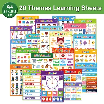 Preschool English Learning Posters 1