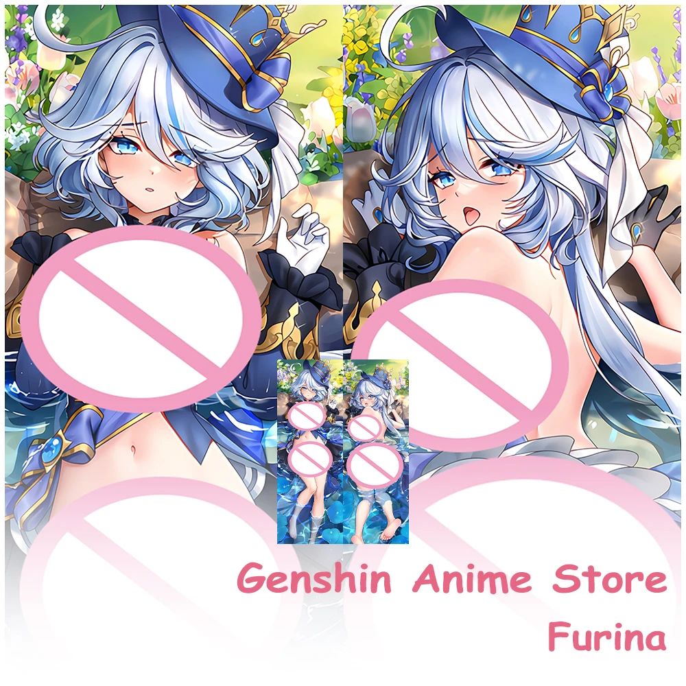 

Genshin Impact Furina Dakimakura Pillowcase Double Side Sexy Hugging Body Pillow Case Kawaii Cushion Cover Home Bedding Decor