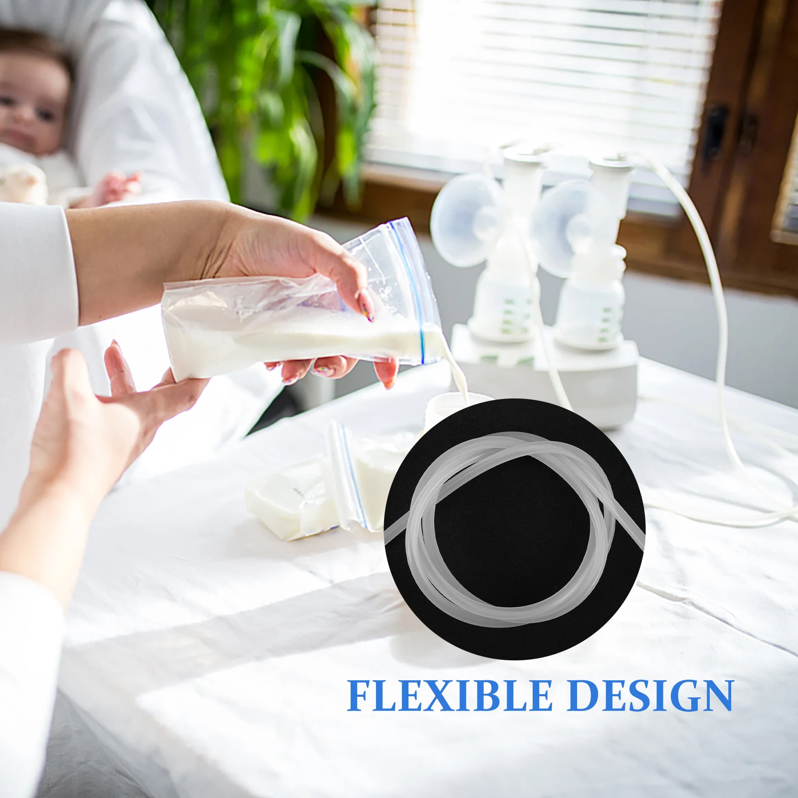 Tubing The Tubes Silicone Flange Inserts Universal Reusable Hose Mother Breast Pump