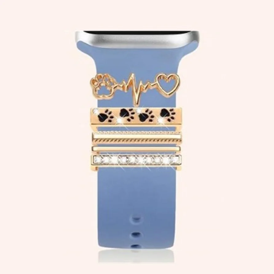 4pcs Pet Paw Watch Strap Charms for Apple Watchband