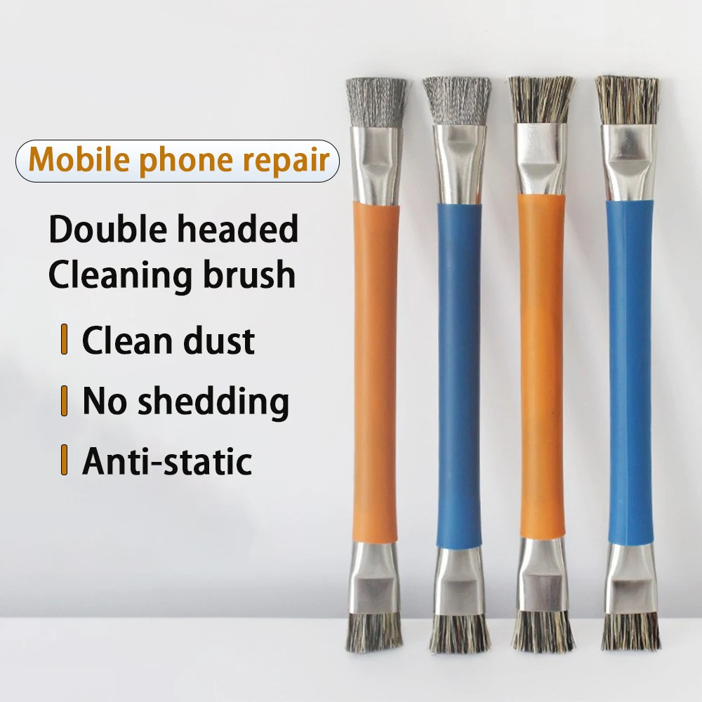 Anti-Static Dual head motherboard brush for Mobile Motherboard Repair IC Pad Har