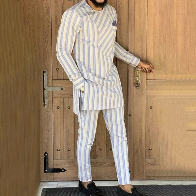 Remi Long Sleeve Striped Dashiki Outfit - Image 3