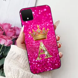 Black Silicone Slim Phone Case with Fashion Crown and Alphabet Design for Itel A50 (TPU - 8A)