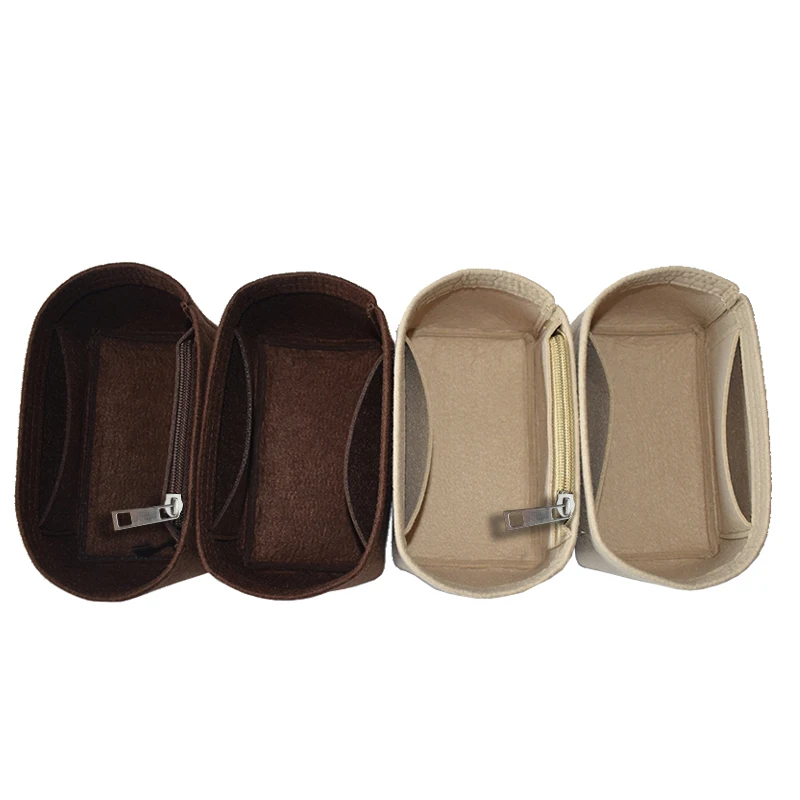 Felt Bags Liner With Phone Pocket,Handbag Tote Inner Pouch Shaper,Purse Organizer Insert For Ce Line Belt Bag Nano Pico