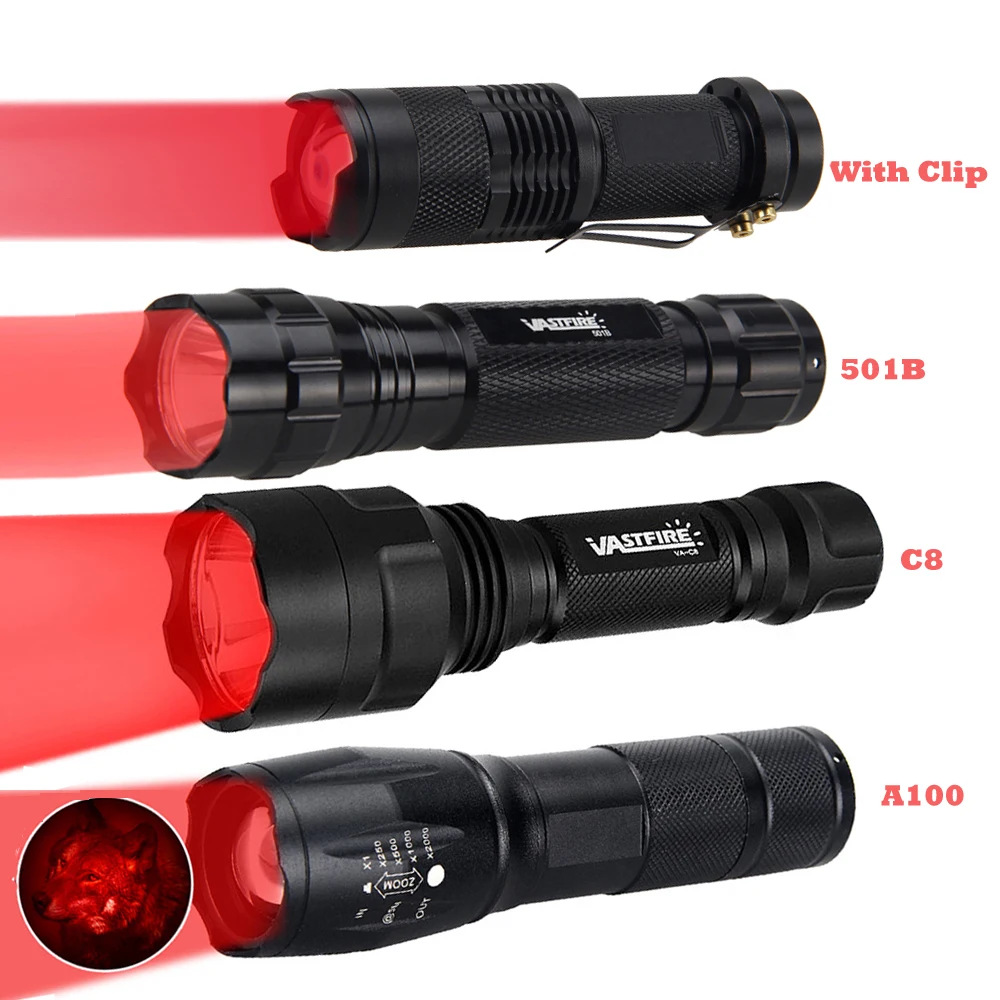 VASTFIRE-Mini lampe de poche rouge 9LED, torche de poche, imagerie de veine  625nm, recherche de veine, infirmière soignante, chasse, mode 1 - AliExpress