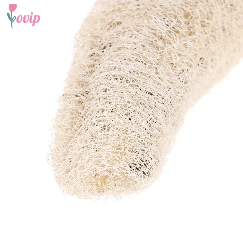 Long Bath Body Shower Sponge Scrubber Natural Loofah Luffa Loofa Bathing Massage Pot Bowl Scrubber Spa bathroom accessories