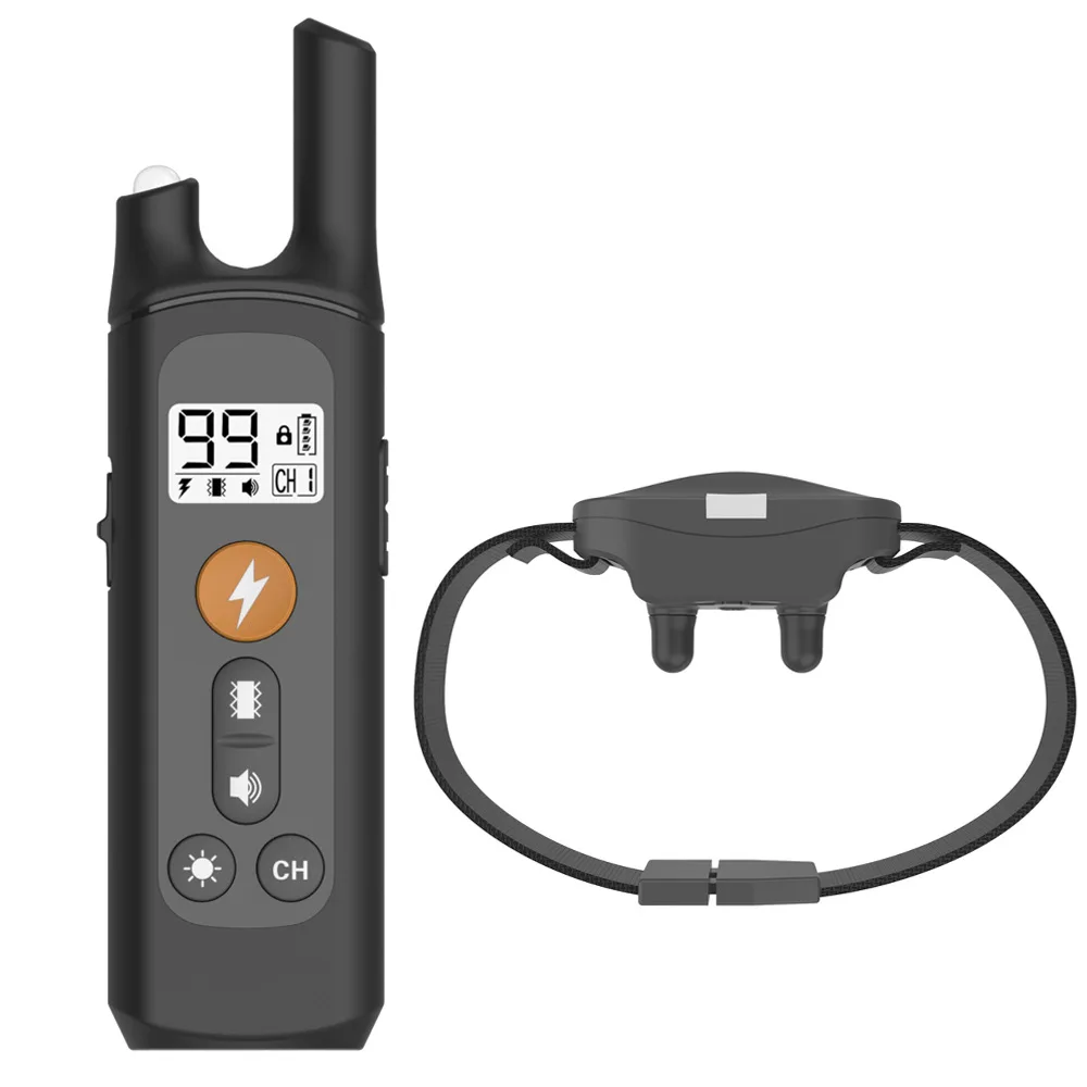 Dog Training Supplies Electric Dog Shock Collar Dog Training Collar with Remote Rechargeable Waterproof 3 Training Modes 1600FT
