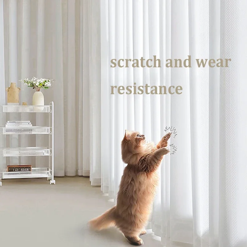 Luxury White Tulle Curtains - High-Quality Sheer Drapes for Living Room and Bedroom Decor
