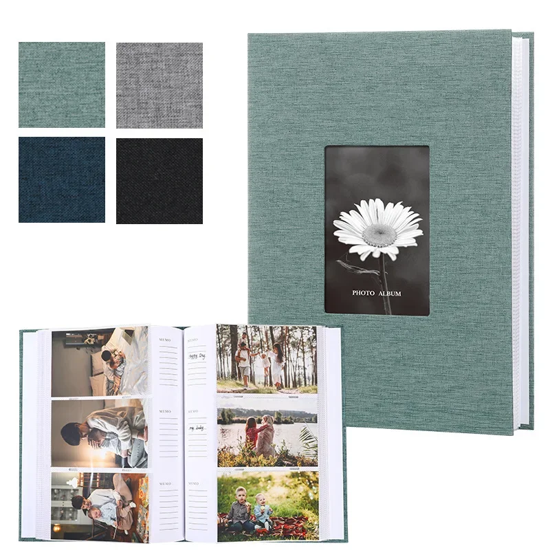 Linen Photo Album Insert Collection Picture Frame Baby Family
