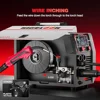 200A 6in1 Gasless MIG Welding Machine 110V/220V Digital LCD Display Multiprocess Welder Flux Core Stick TIG Spool Gun Sync Mig 6