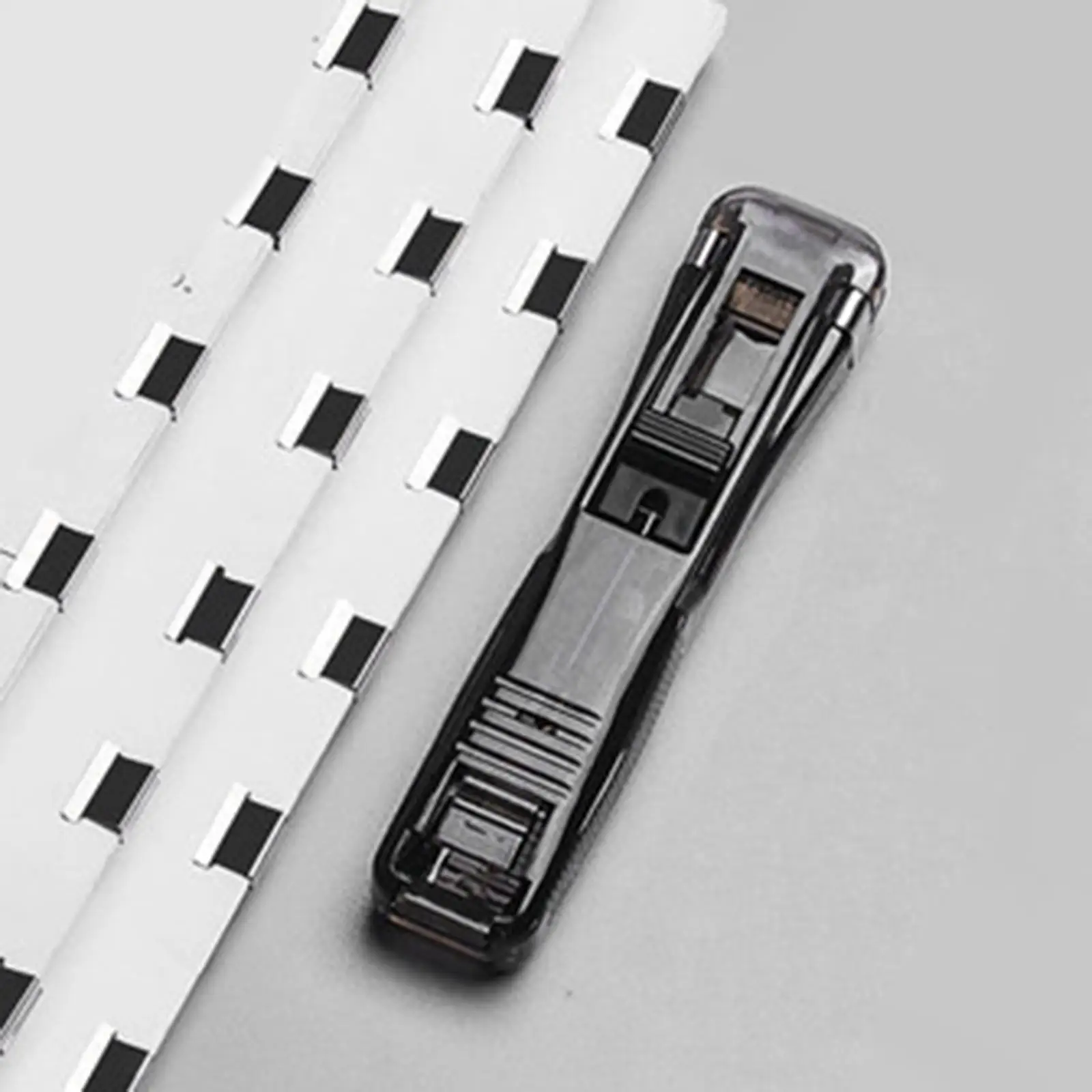 클램프 스테이플러 40매 용량 기숙사 사무실용 탈착식 푸시 스테이플러