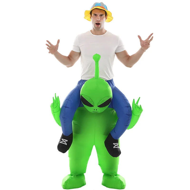 Cosplay New Halloween Props Children Adult Universal Inflatable Alien Costume Backman Fun Party Supplies Inflatable Costume