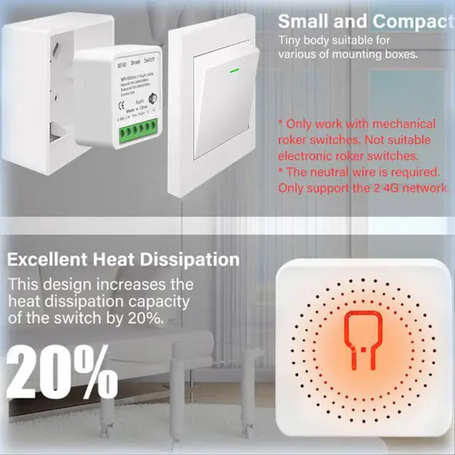 ZigBee Tuya WIFI Smart Switch Module 1/2/3/4 Gang 2 Way Control Switch Support Alexa Google Home Alice Smart Life Voice Control 5