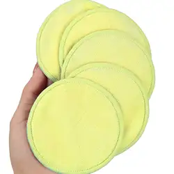 Eco - Friendly Reusable Makeup Remover Pads - Gentle, Odorless Cleansing Sponges (XZM - yellow - 10pcs)