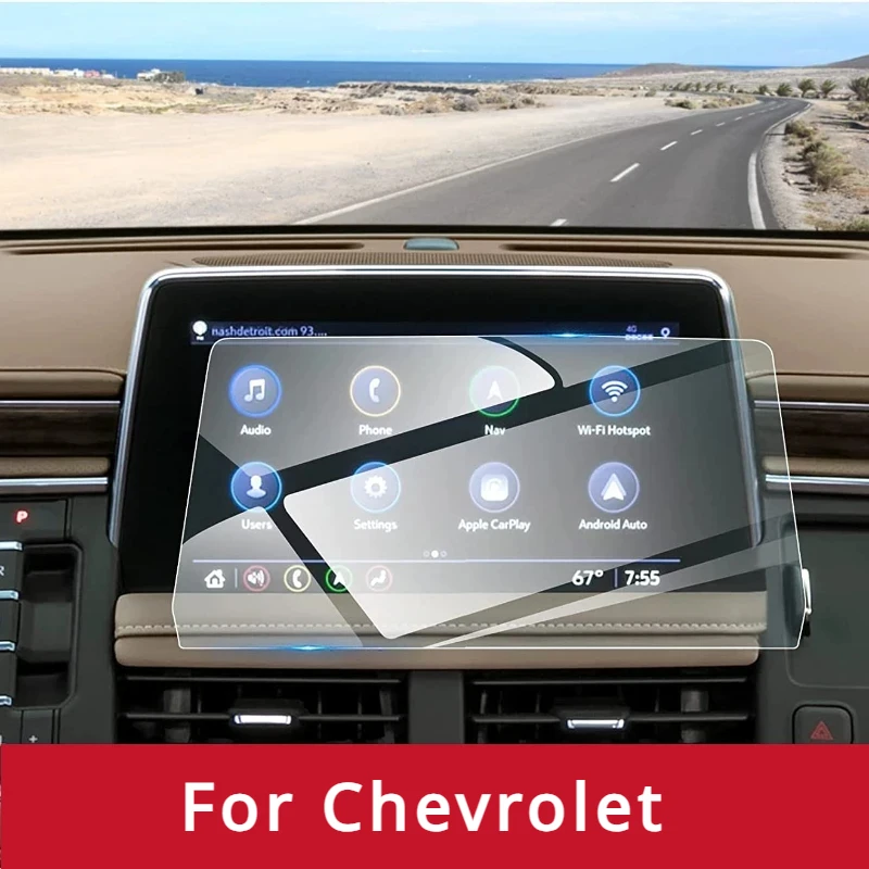 

Защитная пленка для автомобильного GPS-навигатора для Chevrolet Tahoe Suburban 2021- 2023, Защитная пленка для ЖК-экрана