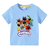 Bichiers souriants vêtements pour enfants Kawaii dessin animé drôle t-shirt garçons à manches courtes hauts à la mode 3-10 ans enfants vêtements d'été 6