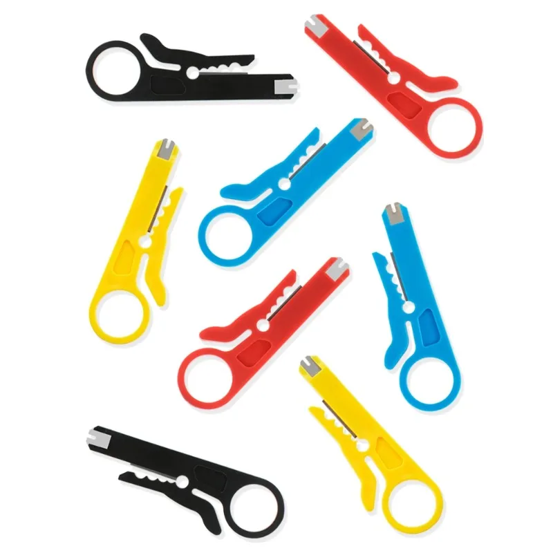 Cable Stripping Wire Cutter Crimping Tool Multi Stripper Knife Crimper Pliers Mini Portable Decrustation Electrical Straight
