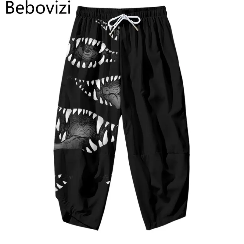 New Design Print Print Harlan Pants Fashion Men Trousers Samurai