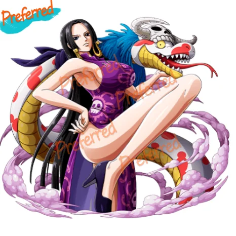 Boa Hancock Pipe Sexy One Piece Nami piwo wiązane odporne na warunki atmosferyczne Anime naklejka naklejka na wszystkie samochody Laptop Trunk okno zderzak