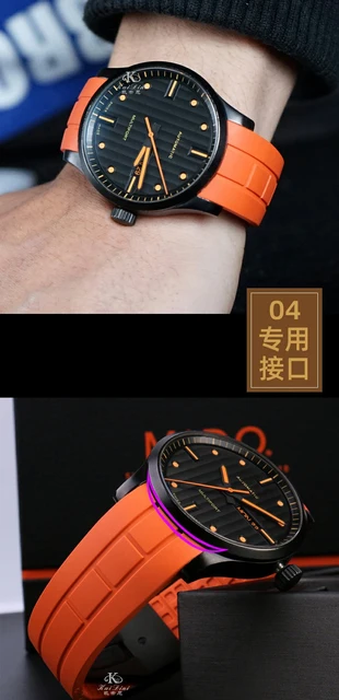 Correa de reloj de nailon para Citizen 8475, timón naranja Mido, correa de  reloj de cuero de nailon de 18, 20 y 22mm - AliExpress