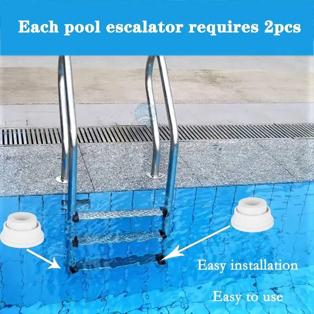 

Tubing Ladder Bumper Replacement White Inground Ladder Rubber Plug Pool Steps Ladder Foot Cover Swimming Pool