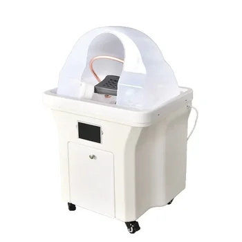 Nuovo dispositivo mobile per terapia della testa Serbatoio di stoccaggio SPA Ciclo automatico dell'acqua Temperatura costante Shampoo per capelli Lavabo Mobili per salone 1