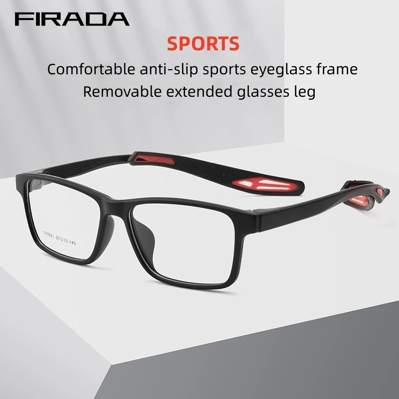 FIRADA-gafas deportivas para hombre, lentes cuadradas Retro TR90 para  miopía, graduadas ópticas, W681M, 2023 - AliExpress