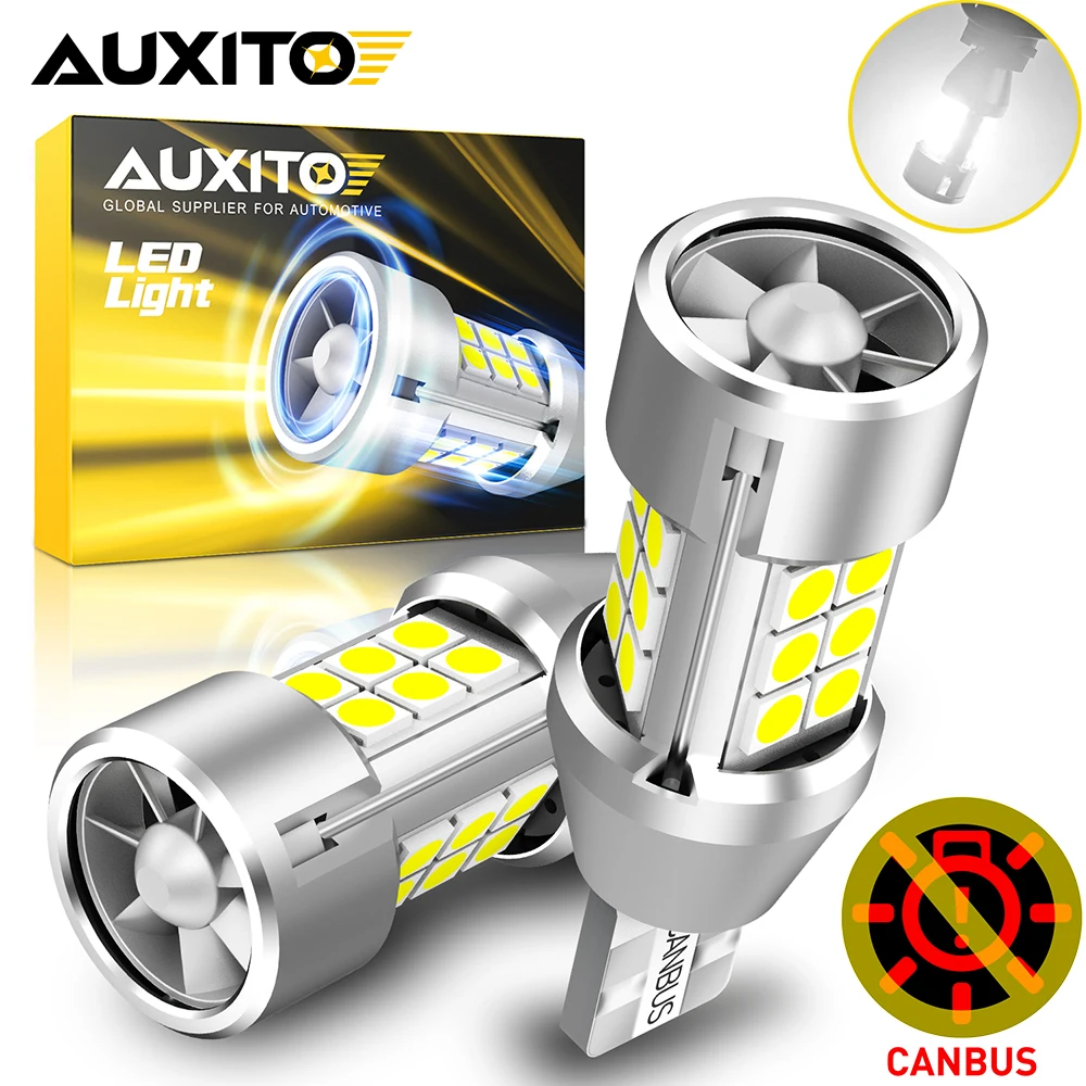 Hysami 2 Ampoules LED W16W T15 921 Rouge - Feux Stop Et Arrière Ultra Lumineux 3030