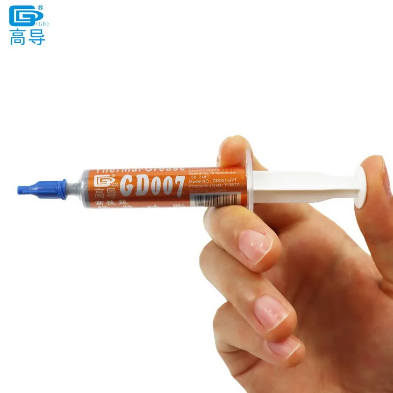 Composto Condutor Térmico Cinzento do Dissipador de Calor do Emplastro da Pasta da Graxa de Gd007 para o Peso Líquido 15 30 Gramas de Cpu Gpu Ssy - Imagem 3
