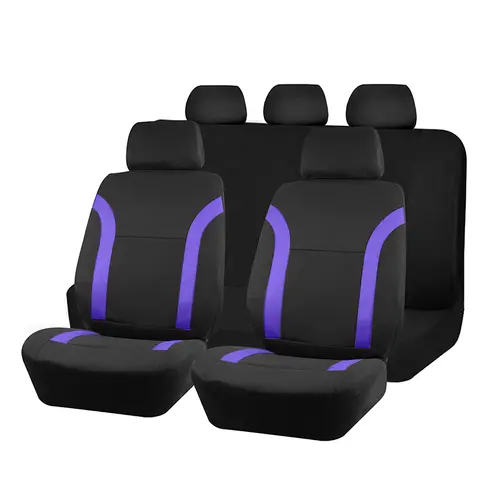 AUTO PLUS Sports Universal Polyester Car Seat Cover Set Fit Most Car Plain Fabric Bicolor Stylish Car Accessories Seat Protector - Image 33