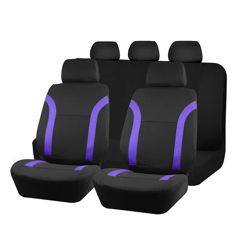 AUTO PLUS Sports Universal Polyester Car Seat Cover Set Fit Most Car Plain Fabric Bicolor Stylish Car Accessories Seat Protector - Image 33
