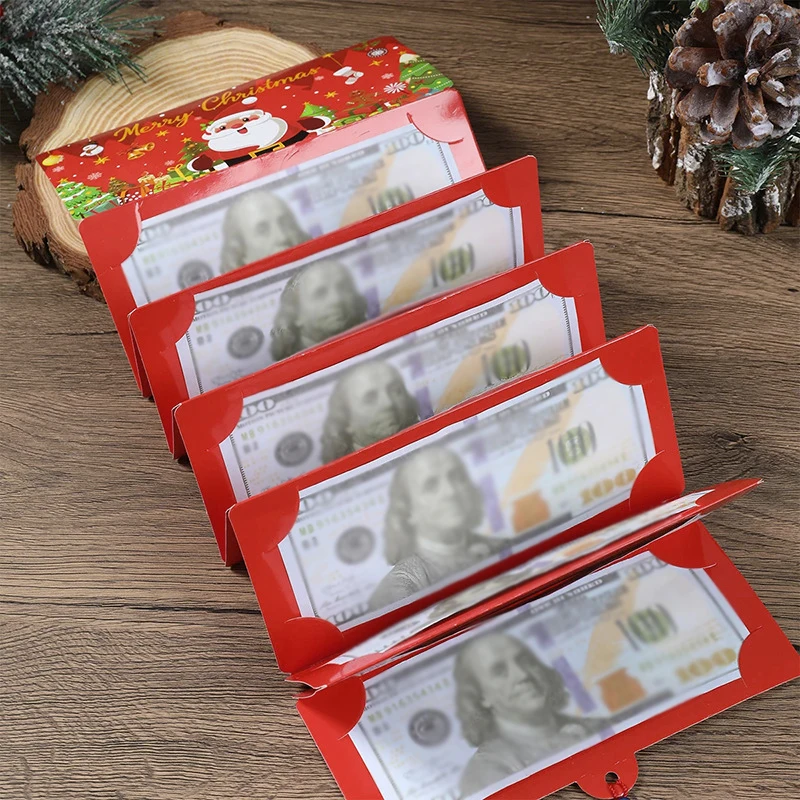 Festive Christmas & New Year Greeting Money Card