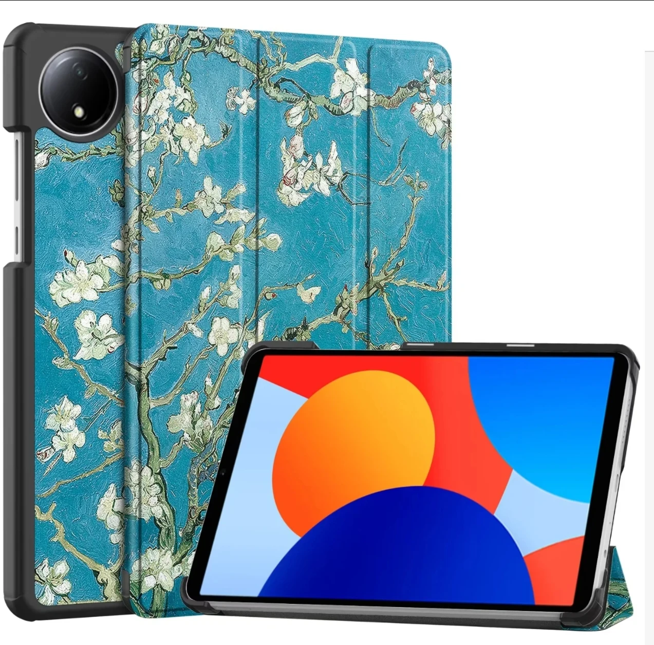 Sleek Magnetic Trifold PU Leather Stand Cover