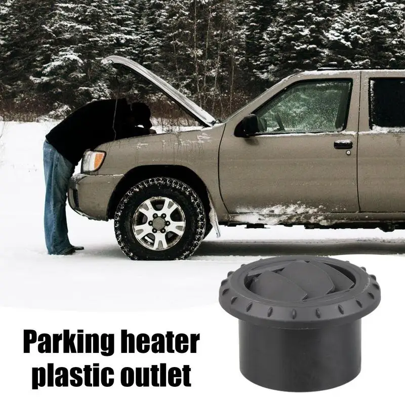 Car Heater Accessories AC Outlet Grille Cover Car Heater Air Outlet Air Vent Louver 60mm 75mm Round Vent Warm Deflector Outlet Rotatable Black Auto Parts For Car