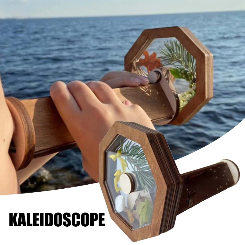 

Creative Wooden DIY Kaleidoscope Kit for Kids Toddler Personalized Gifts Children Outdoor Toy Parent-child Interactive Game