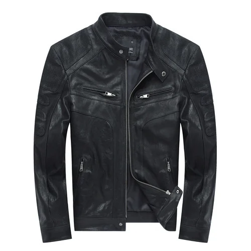 

100% Genuine Leather Jackets for Men Real Sheepskin Man Jacket Spring Autumn Men's Motorcycle Jacket Vintage Coat Male