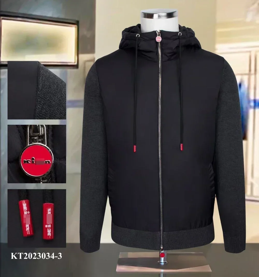 

BILLIONAIRE BLSK CPRT Jacket men 2024 Autumn winter New Knitted sleeve fashion comfort Hooded high quality Coat big size M-4XL