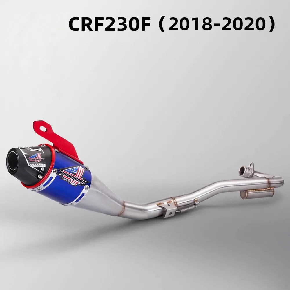 

Full System For Honda CRF230F 2018-2020 Escape Motorcycle Exhaust Muffler Stainless Steel Exhaust Tube Front Pipe Slip On
