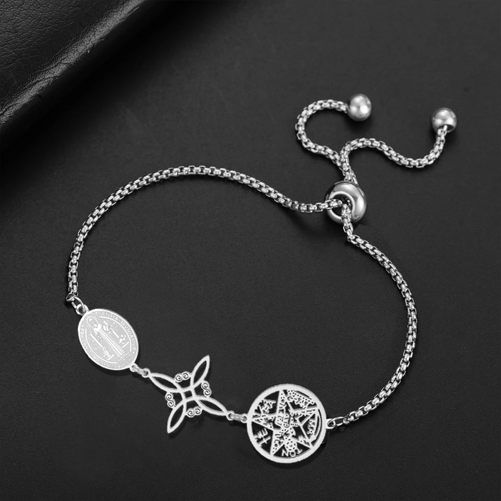 Stainless Steel Triple Protection Charm Bracelet