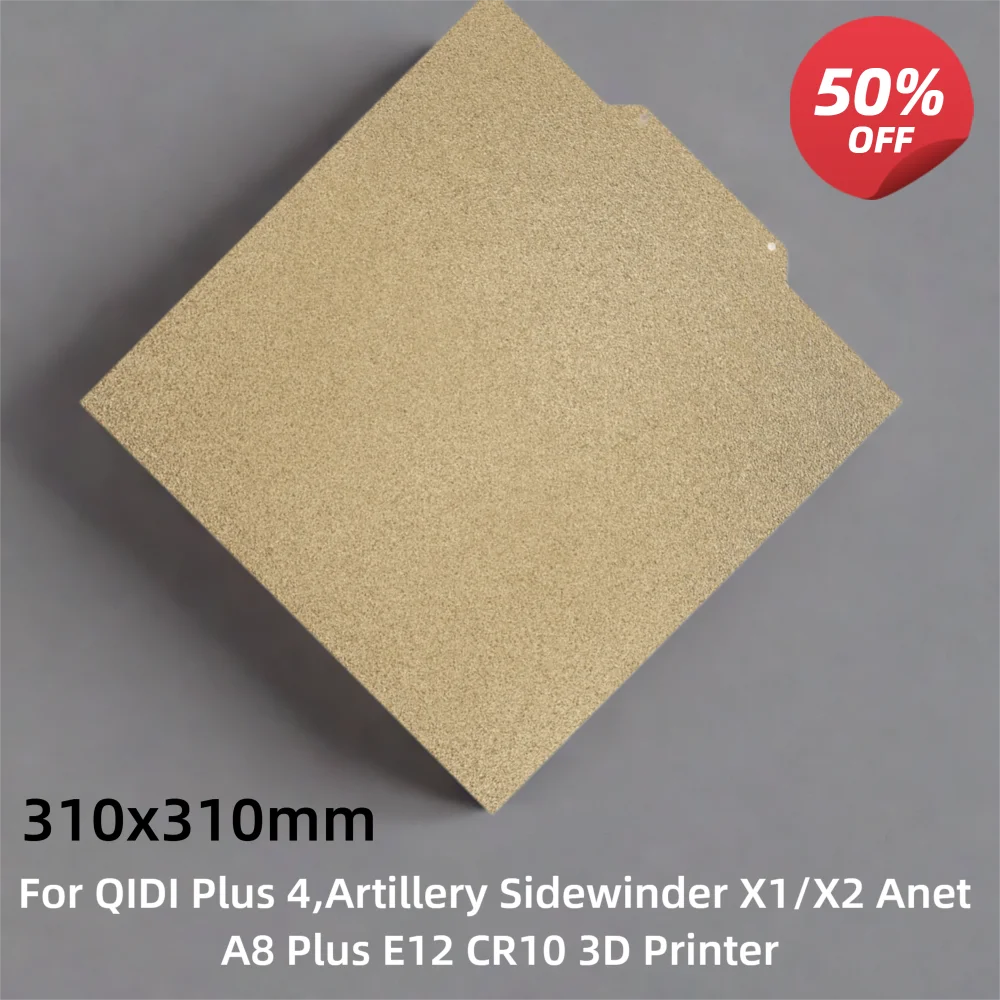 Strukturierte PEI-Bauplatte für QIDI Plus 4, Sidewinder X1/X2 Anet A8 Plus E12 CR10, 3D-Drucker, doppelseitiges PEI-pulverbeschichtetes Blatt