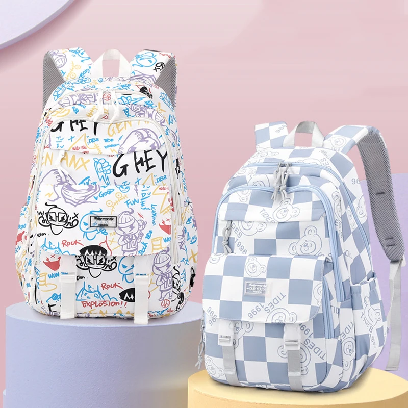 Children School bag Girls' Primary School Students Backpack Kawaii Waterproof Schoolbag Kids Book Bag Large Capacity Backpack 1