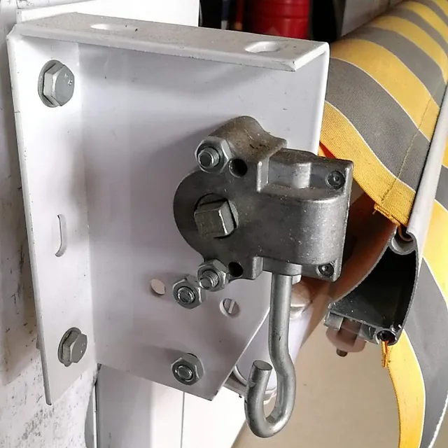 1Pc Visszahúzható Napellenző Sebességváltó -Lombkorona Teleszkópos Árnyékoló Kézi Szerelvények Fej 11: 1 Függöny Kiegészítők Crank Hurok - Image 6