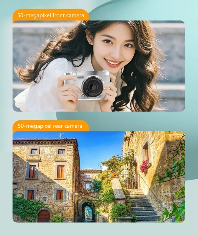 Digital 4k Ccd Camera 5mp Vintage Camcorder With 8x Zoom For Kids_voghion.com