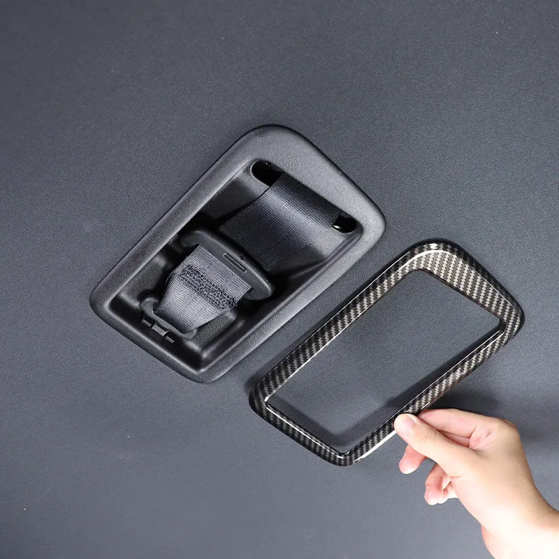 

Для Honda Pilot 2015-2022 ABS углеродное волокно детский ремень безопасности для заднего сиденья автомобиля декоративная рамка наклейка автомобильные аксессуары